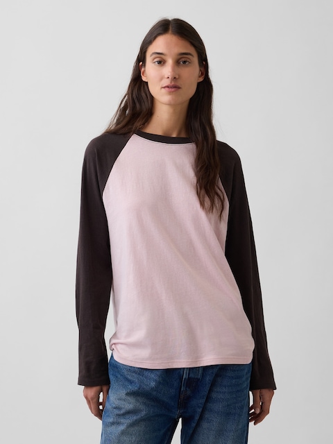 100% Cotton Authentic Raglan Big T-Shirt