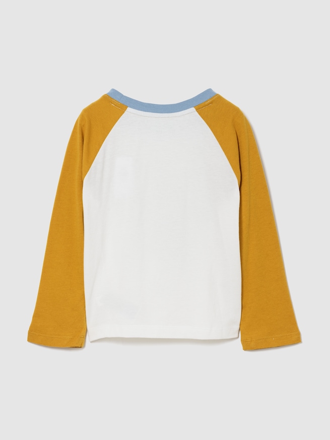 babyGap カラーブロック GAPロゴTシャツ-1