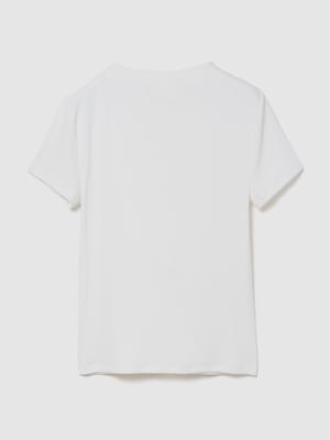モダンリブ モックネック クロップドTシャツ
