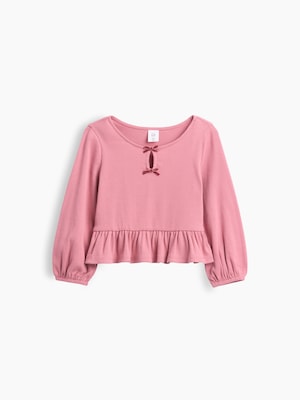 リブ ぺプラムトップス (幼児・ベビー)
