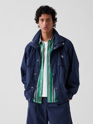 Gap &times; Malbon テクスチャー ポプリン アノラックジャケット
