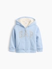 babyGap 裏ボア GAPロゴ ジップアップパーカー-0