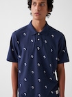Gap &times; Malbon リラックスフィット ロゴ ポロシャツ-4