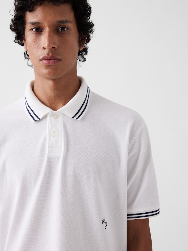 Gap &times; Malbon リラックスフィット ポロシャツ-4