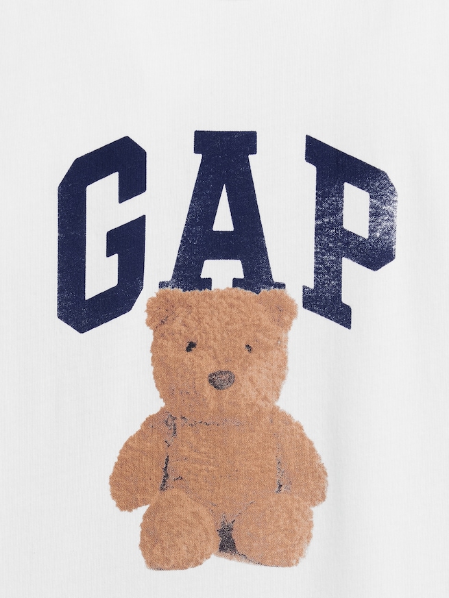 オーガニックコットン ヴィンテージソフト GAPロゴTシャツ-3