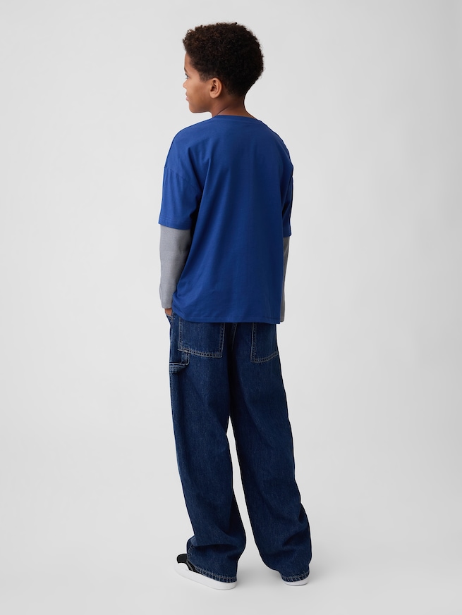 リラックスフィット グラフィックTシャツ (キッズ)-1
