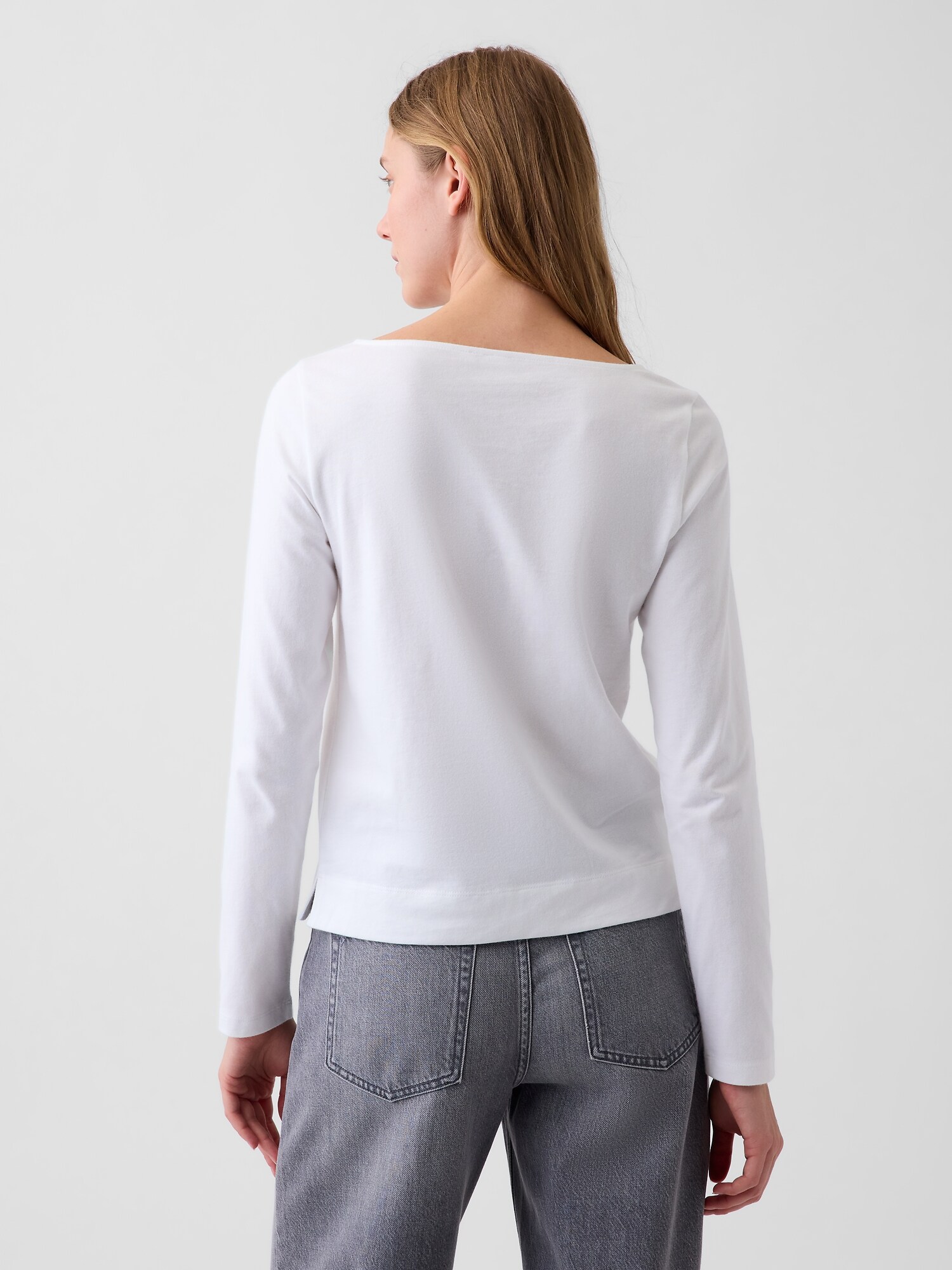 Gap公式オンラインストア | クロップド ボートネックTシャツ