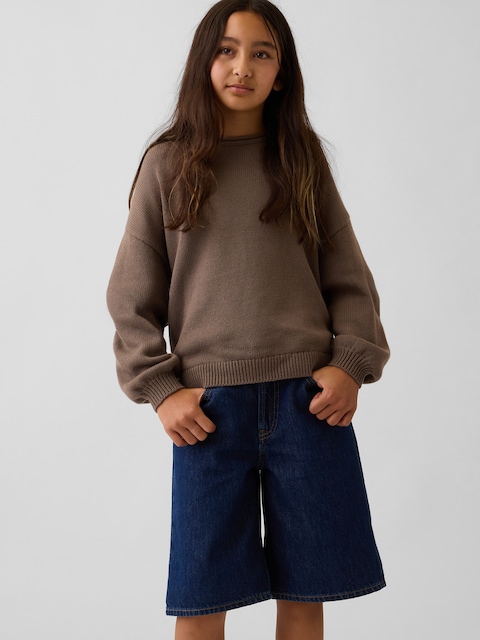 Kids Oversized Rollneck Sweater