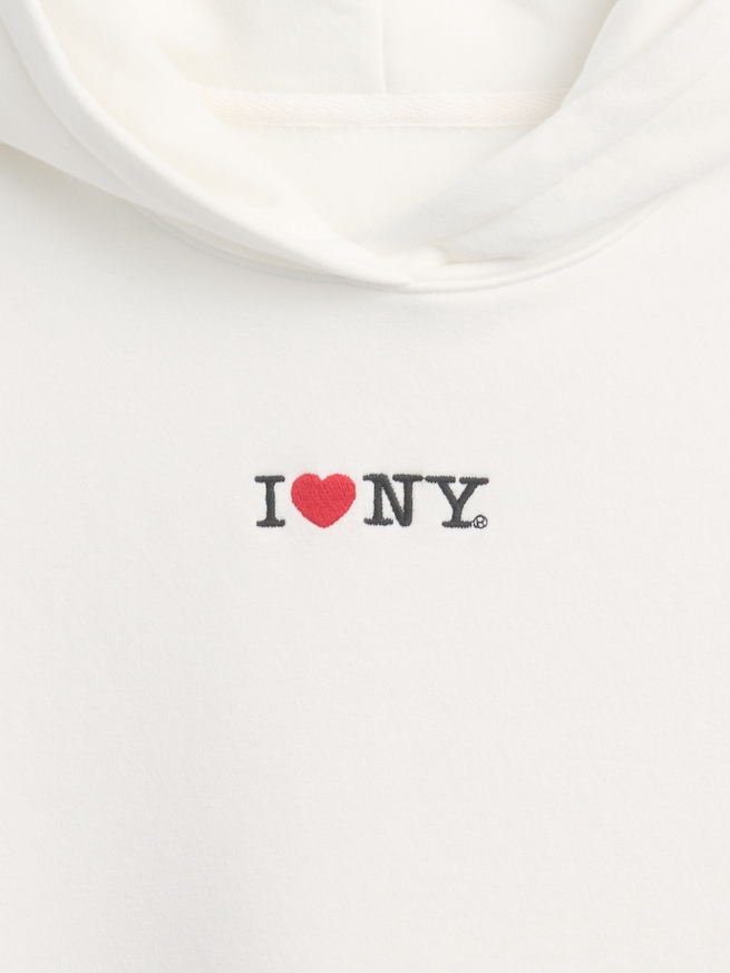 ヴィンテージソフト オーバーサイズ I LOVE NY パーカー (キッズ)-3