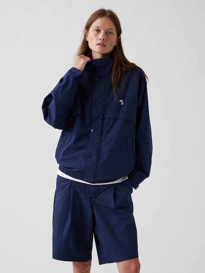 Gap &times; Malbon テクスチャー ポプリン アノラックジャケット-4