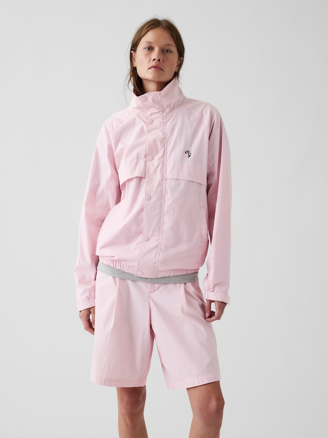 Gap &times; Malbon テクスチャー ポプリン アノラックジャケット-4