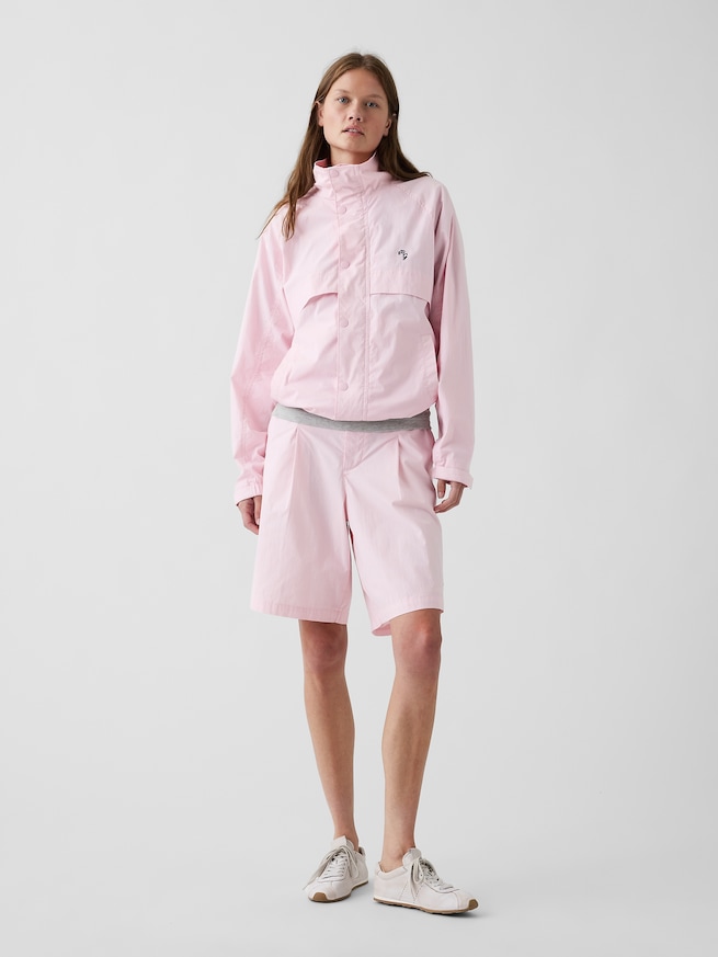 Gap &times; Malbon テクスチャー ポプリン バギーショートパンツ-5