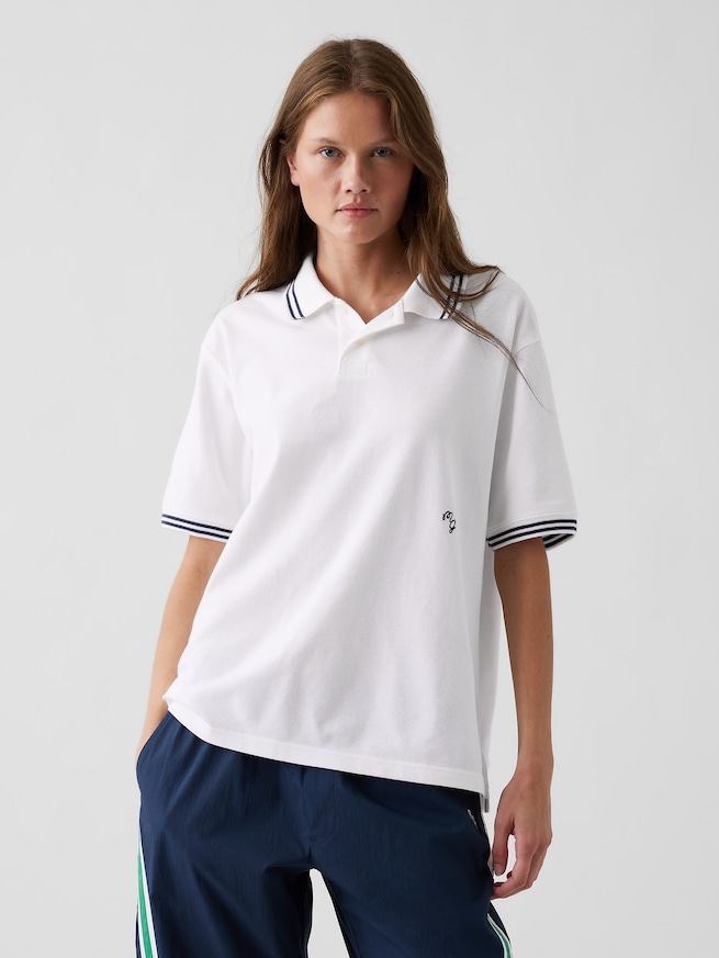 Gap &times; Malbon リラックスフィット ポロシャツ-3