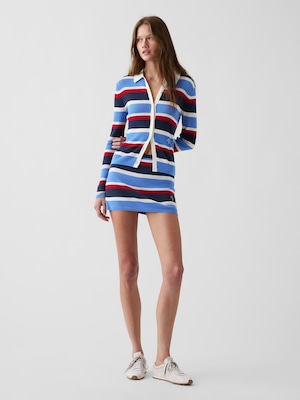 Gap &times; Malbon ストライプセーター ミニスカート・スコート