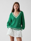 Gap &times; Malbon コットン100% オーバーサイズセーター-0