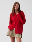 Gap &times; Malbon ピケ ポロ オーバーシャツ-3