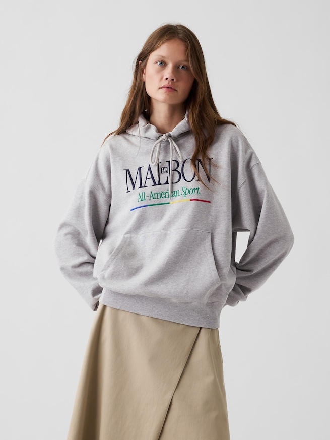 Gap &times; Malbon ヘビーウェイト ロゴパーカー-4
