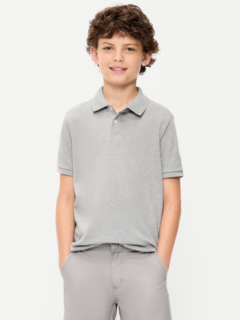 POLO D'UNIFORME EN PIQUÉ BUILT-IN FLEX POUR GARÇON