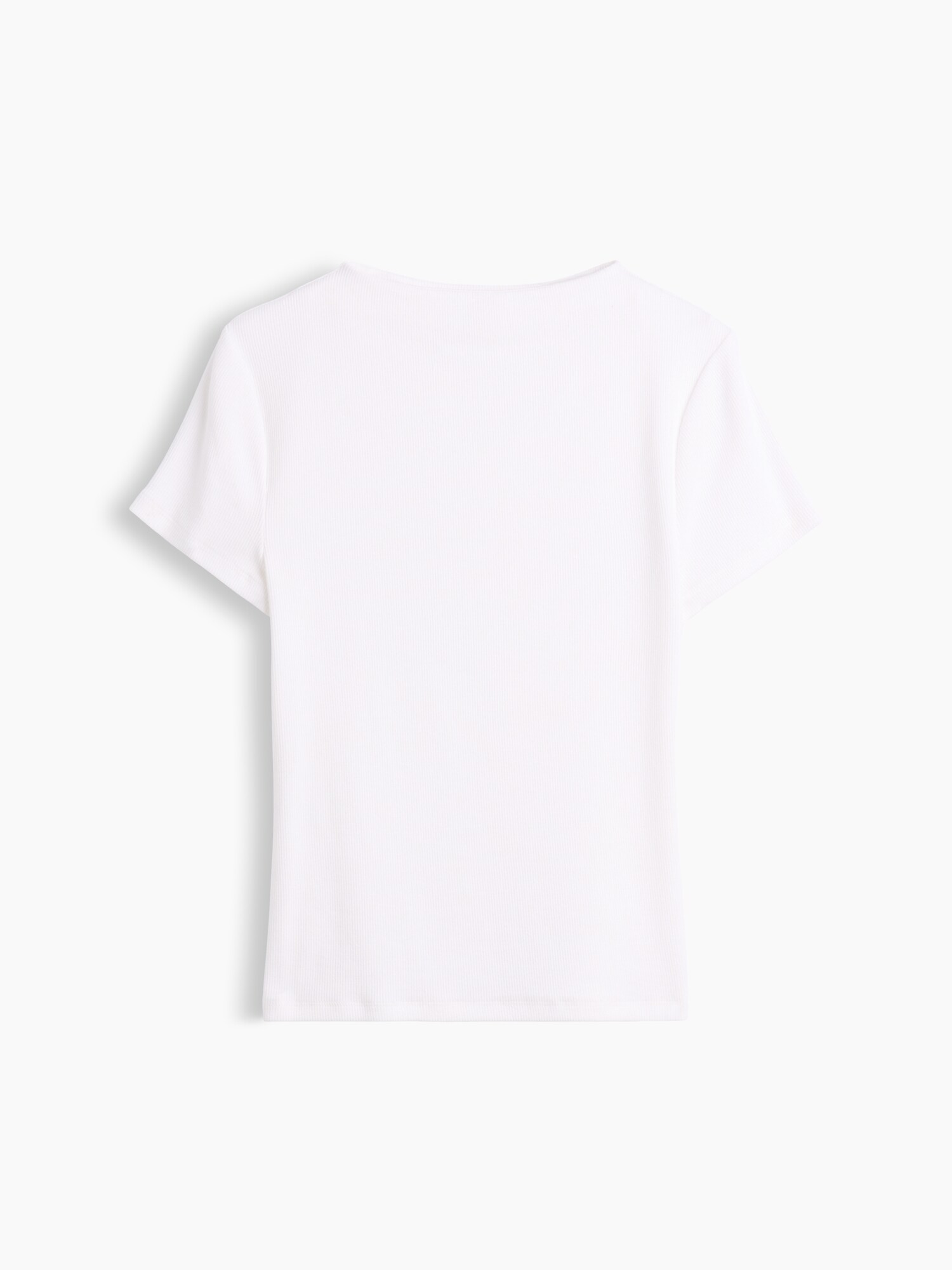 Gap公式オンラインストア | モダンリブ モックネック クロップドTシャツ