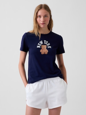 オーガニックコットン ヴィンテージソフト GAPロゴTシャツ