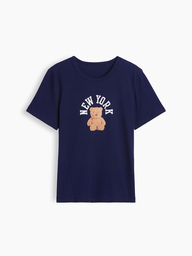 オーガニックコットン ヴィンテージソフト GAPロゴTシャツ-4