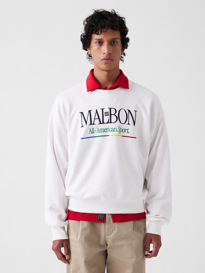 Gap &times; Malbon ヘビーウェイト ロゴ スウェットシャツ-0