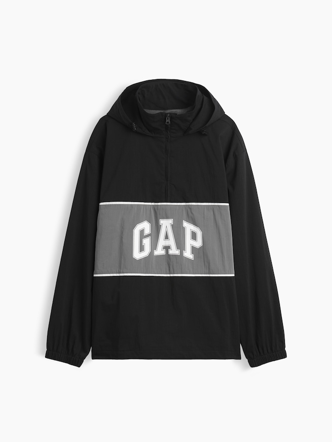 リラックスフィット GAPロゴ アノラックジャケット-4