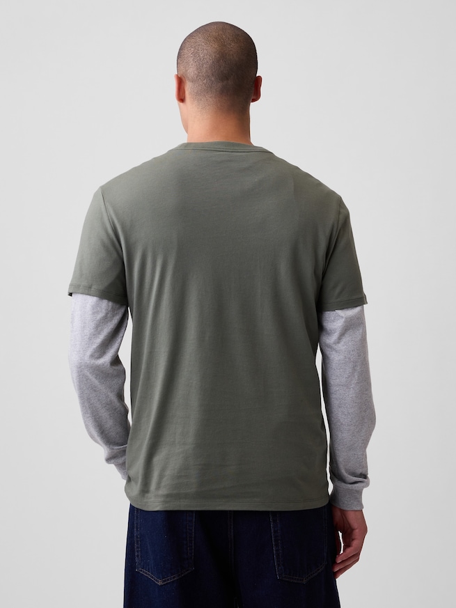 GAPアーチロゴTシャツ-2