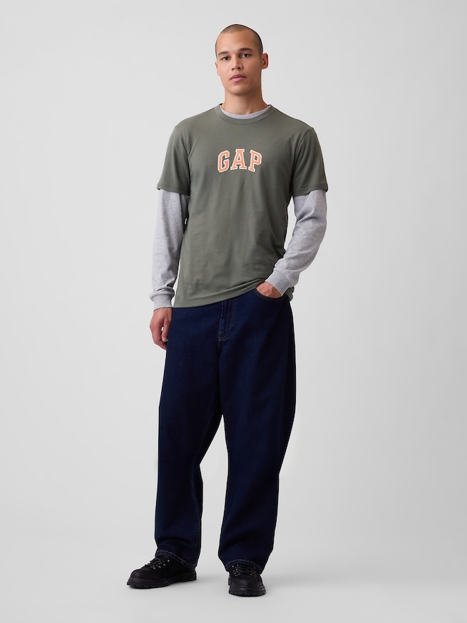 GAPアーチロゴTシャツ-1