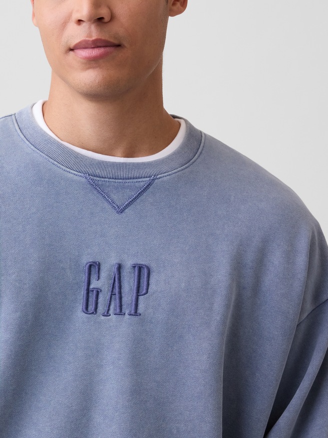 ヘビーウェイト オーバーサイズ GAPロゴ スウェットシャツ-3