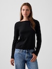 クロップド ボートネックTシャツ-0