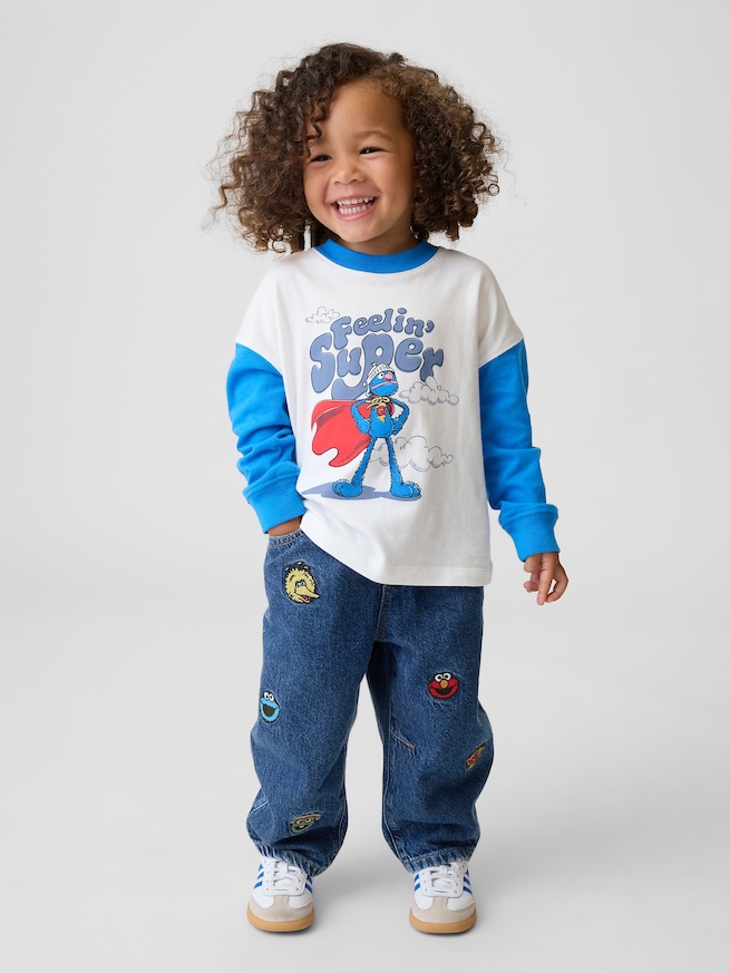 セサミストリート グラフィックTシャツ (幼児・ベビー)-1