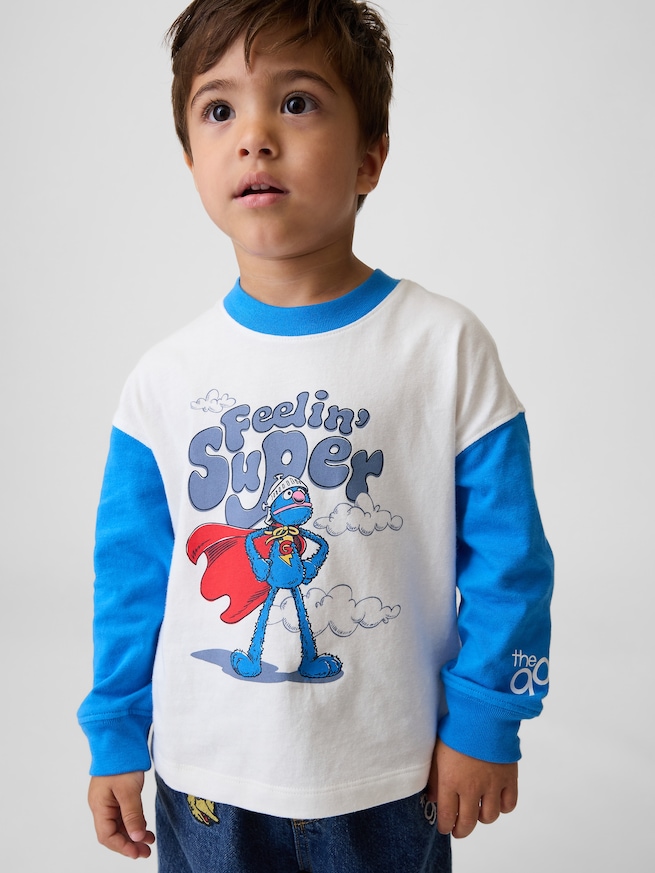 セサミストリート グラフィックTシャツ (幼児・ベビー)-0