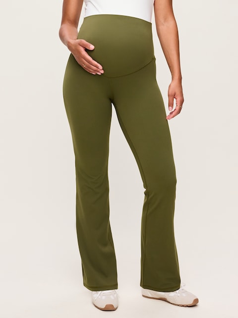 Maternity Full-Panel StudioSmooth Flare Leggings