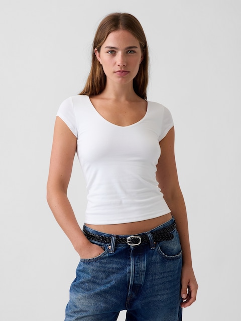 CloseKnit Jersey V-Neck T-Shirt