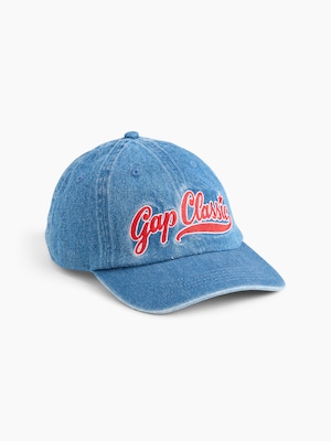 GAPクラシックロゴ デニム ベースボールキャップ