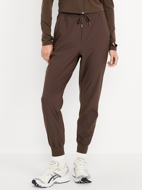 PANTALON DE JOGGING TECH ÉLÉGANT À TAILLE HAUTE
