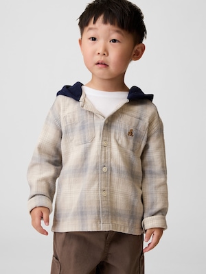 フード付き フランネルシャツ (幼児・ベビー)