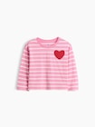 ハートポケット ストライプTシャツ (幼児・ベビー)-0