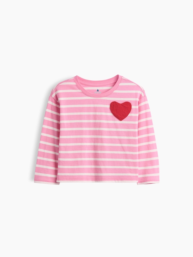 ハートポケット ストライプTシャツ (幼児・ベビー)-0
