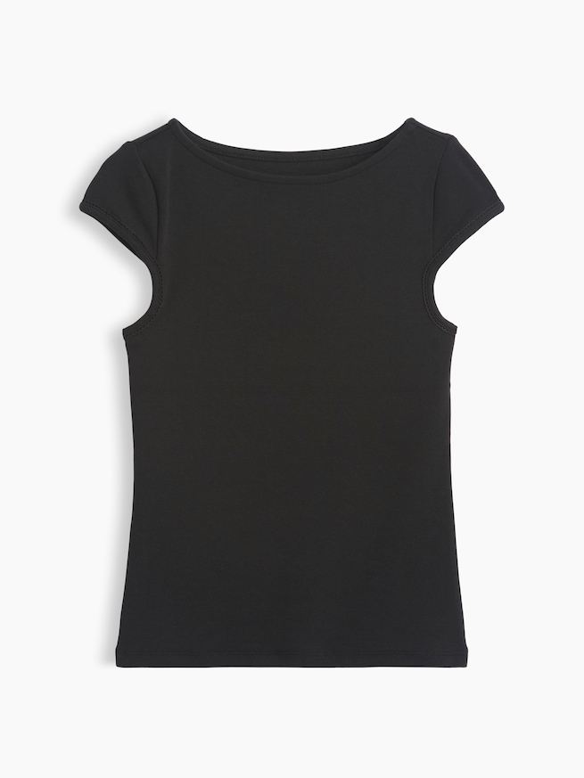 モダン ボートネックTシャツ-3