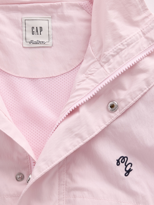 Gap &times; Malbon テクスチャー ポプリン アノラックジャケット-5