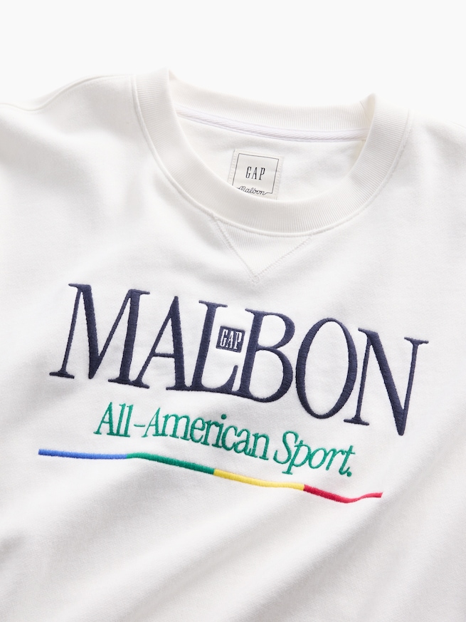 Gap &times; Malbon ヘビーウェイト ロゴ スウェットシャツ-4