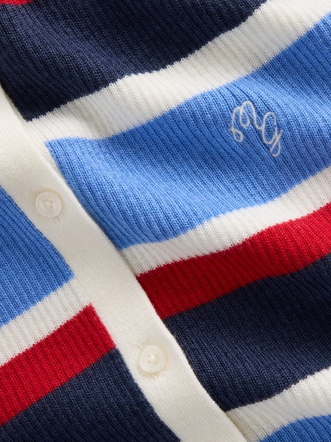 Gap &times; Malbon ストライプ ポロカーディガン-4