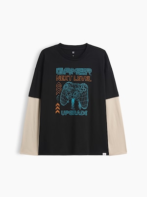 リラックスフィット グラフィックTシャツ (キッズ)