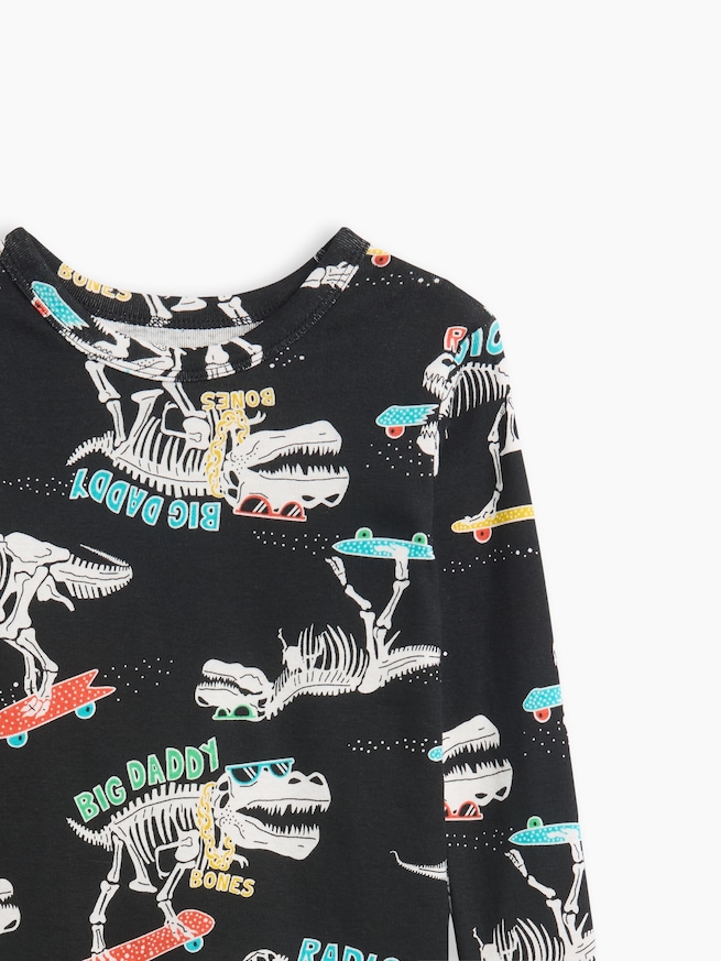 Kids & babyGap 恐竜＆スケートボード プリント パジャマセット-2