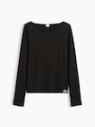 クロップド ボートネックTシャツ-4