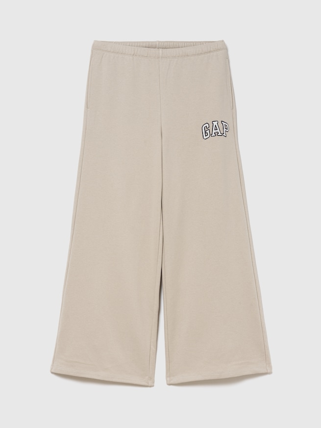GAPロゴ フレンチテリー ワイドパンツ-0