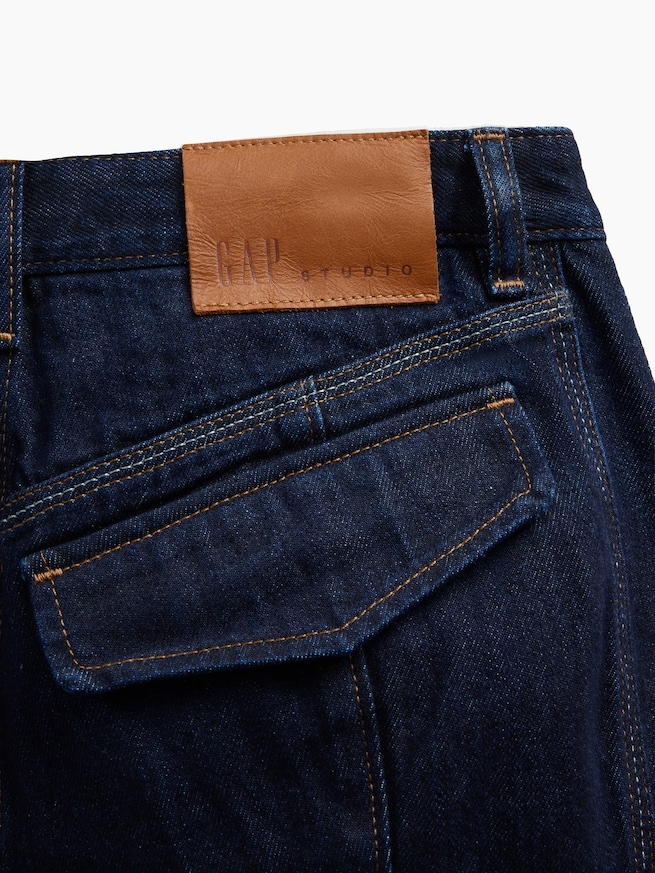 GapStudio ハイライズ ピンタックデニム-8
