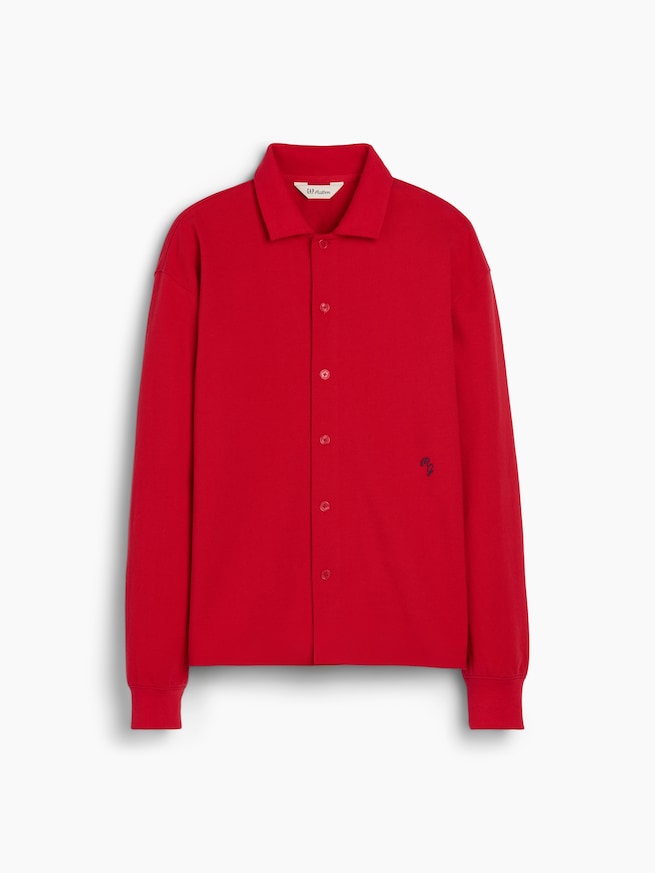 Gap &times; Malbon ピケ ポロ オーバーシャツ-6